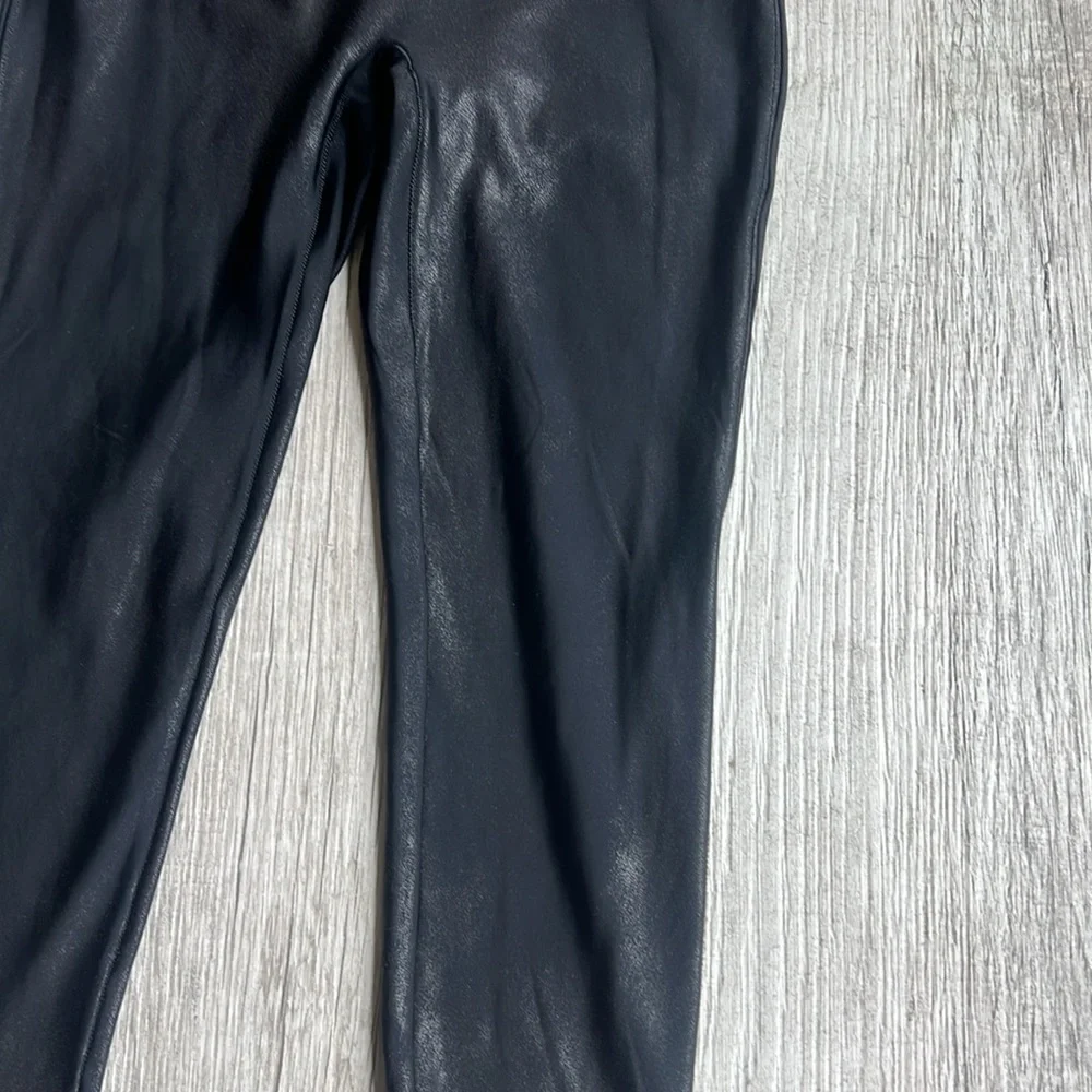 SPANX Faux Leather Leggings‎ Women’s Size S Small Black